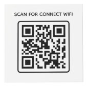 Hotel Business Logo QR Code Wifi Weitere Infotafel Würfel (Vorderseite)