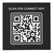 Hotel Business Logo QR Code Wifi Weitere Infotafel Würfel (Vorderseite)