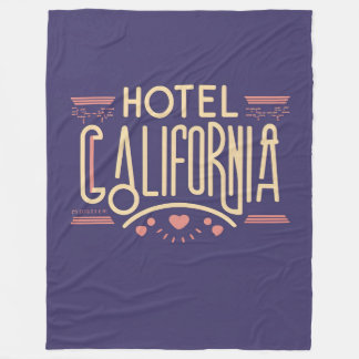 HOTEL CALIFORNIA EAGLES ICONIC SONG TITLE FLEECEDECKE