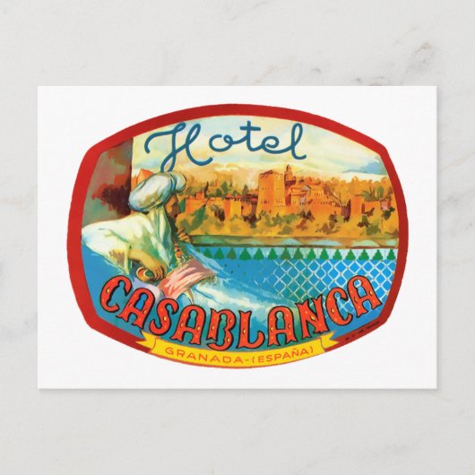 Hotel Casablanca Postkarte (Vorderseite)