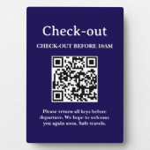 Hotel-Check-Out-QR-Code-Scan Fotoplatte (Vorderseite)
