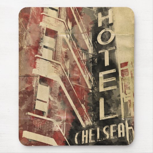 Hotel Chelsea New York City Mousepad (Vorne)