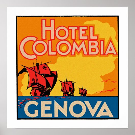 Hotel Colombia Genova Poster (Vorne)