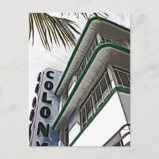 Hotel Colony, Miami Postkarte (Vorderseite)