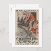 Hotel Colorado & Baths Poster Postkarte (Vorne/Hinten)