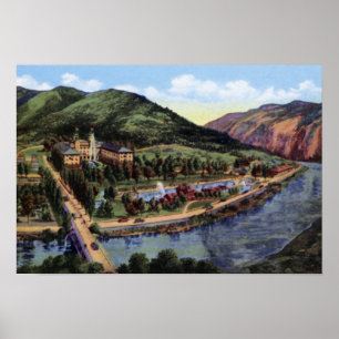 Hotel Colorado Minerals Glenwood Springs Colorado Poster