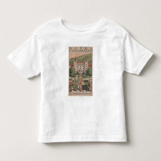 Hotel-Colorado-Reise-Plakat Kleinkind T-shirt (Vorderseite)