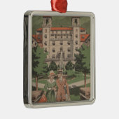 Hotel-Colorado-Reise-Plakat Silbernes Ornament (Rechts)