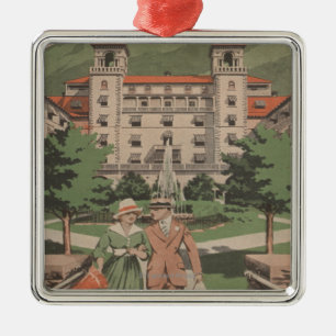 Hotel-Colorado-Reise-Plakat Silbernes Ornament