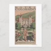 Hotel Colorado Travel Poster Postkarte (Vorderseite)