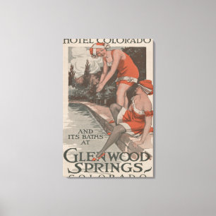 Hotel Colorado u. Bad-Plakat Leinwanddruck