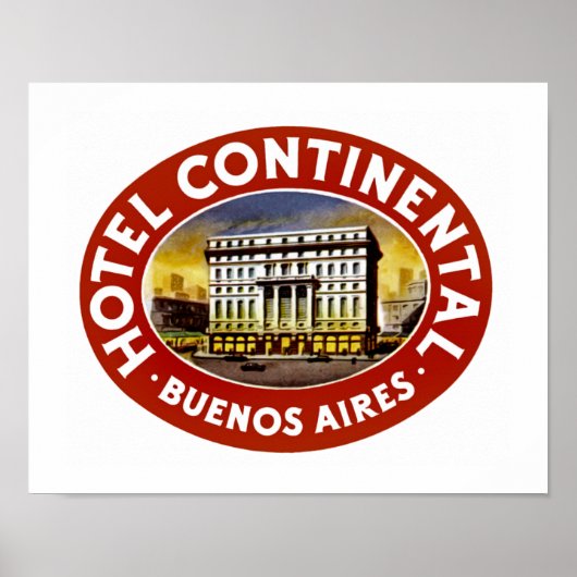 Hotel Continental Buenos Aires Poster (Vorne)