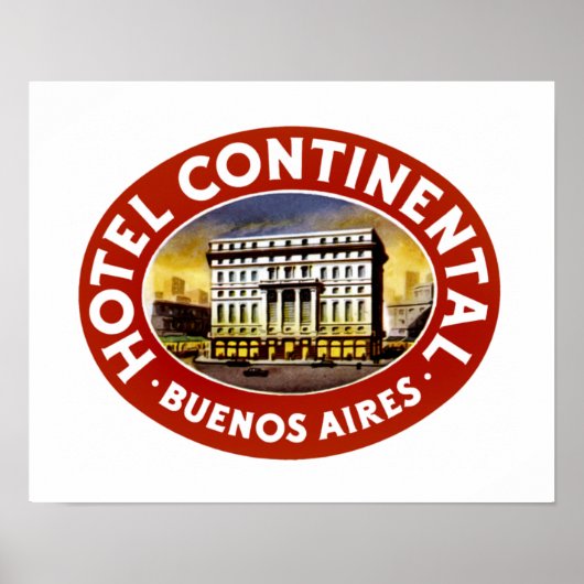 Hotel Continental Buenos Aires Poster (Vorne)