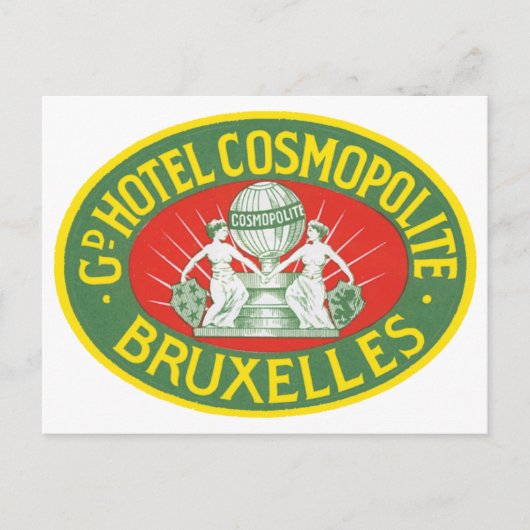 Hotel Cosmopolite, Brüssel Postkarte (Vorderseite)