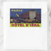 Hotel d’Iéna Rechteckiger Aufkleber (Tasche)