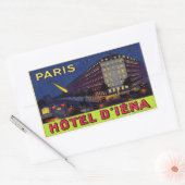 Hotel d’Iéna Rechteckiger Aufkleber (Umschlag)