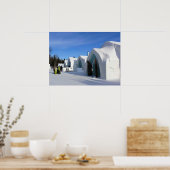 Hotel de Eeis, Quebec, Kanada Poster (Küche)