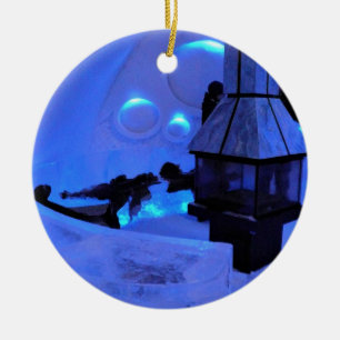 Hotel de Glace, Quebec, Kanada Keramik Ornament