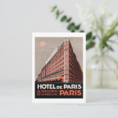 Hotel De Paris Postkarte (Stehend Vorderseite)