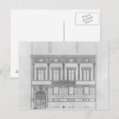 Hotel de Pourtales, Fassade, 1850 Postkarte (Vorne/Hinten)