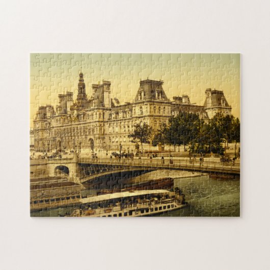 Hotel de ville Paris Frankreich Puzzle (Horizontal)