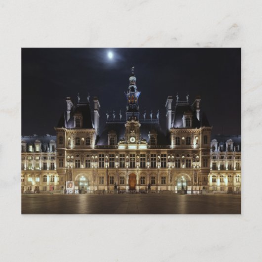 Hotel de Ville Paris Postkarte (Vorderseite)