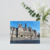 Hotel de Ville. Rathaus von Paris - Frankreich Postkarte (Stehend Vorderseite)