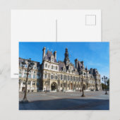 Hotel de Ville. Rathaus von Paris - Frankreich Postkarte (Vorne/Hinten)