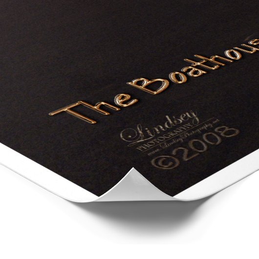 Hotel Del Boathouse Poster (Ecke)