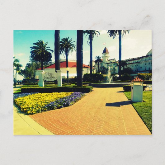 Hotel Del Coronado San Diego, Kalifornien. Postkarte (Vorderseite)