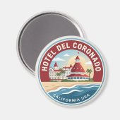 Hotel del Coronado USA Magnet (Vorderseite/Rückseite)