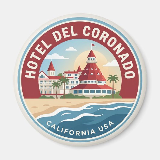 Hotel del Coronado USA Magnet (Vorne)