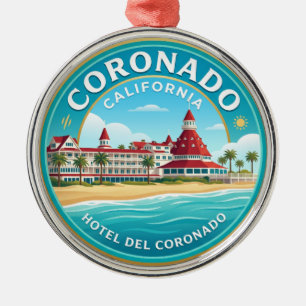 Hotel del Coronado USA Ornament Aus Metall