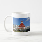 Hotel Del Coronado vom Strand Kaffeetasse (Links)