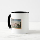 Hotel Del Monte und Bogenschießen - Monterey, CA Tasse (Vorderseite Links)