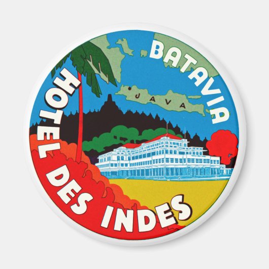 Hotel Des Indes Batavia Magnet (Vorne)