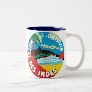 Hotel Des Indes Batavia Zweifarbige Tasse