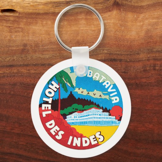 Hotel Des Indes Luggae Label Schlüsselanhänger (Vorderseite)