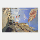 Hotel des Roches Noires, Trouville von Claude Mone Geschenkpapier Set (Vorderseite)