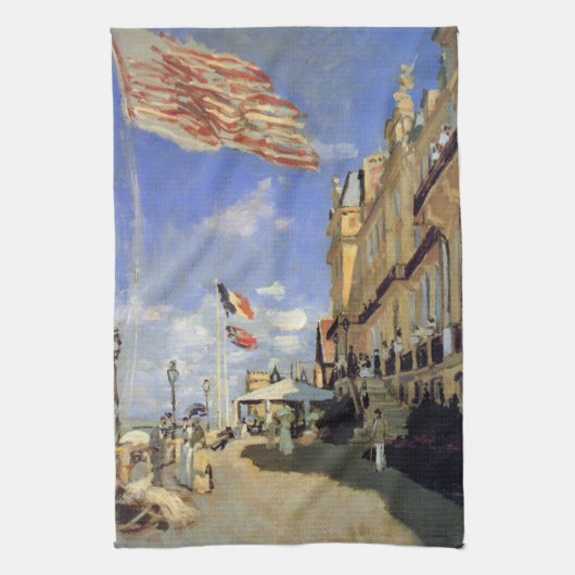 Hotel des Roches Noires, Trouville von Claude Mone Geschirrtuch (Vertikal)