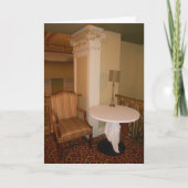 "Hotel Duluth Chair & Table" Hallowe’en Karte (Vorderseite)