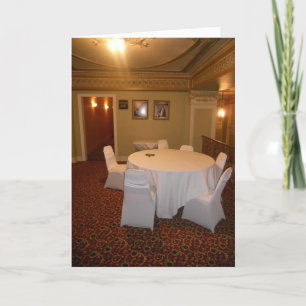 Hotel Duluth Covered Chairs & Tables Hallowe’en Karte