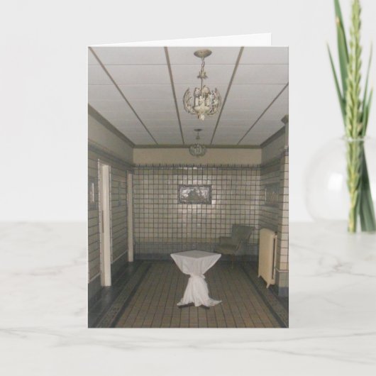 "Hotel Duluth Ladys Restroom" Geburtskarte Karte (Vorderseite)
