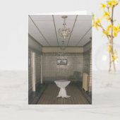 "Hotel Duluth Ladys Restroom" Geburtskarte Karte (Gelbe Blume)