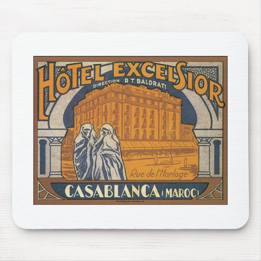 Hotel Excelsior Casablanca Mousepad (Vorne)
