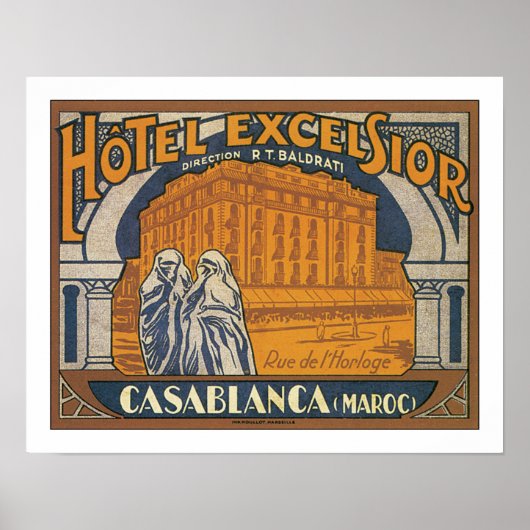Hotel Excelsior Casablanca Poster (Vorne)