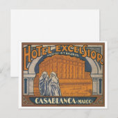 Hotel Excelsior Casablanca Postkarte (Vorne/Hinten)