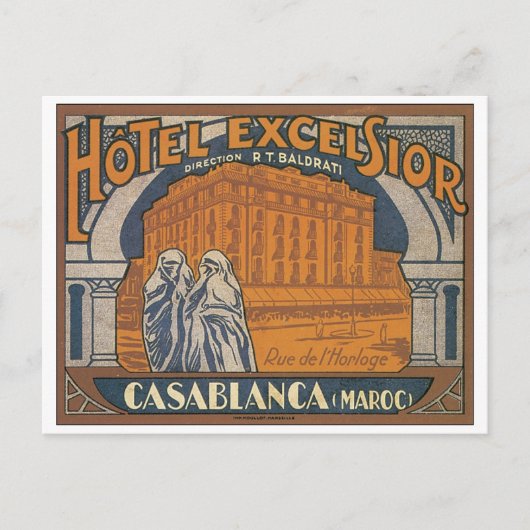 Hotel Excelsior Casablanca Postkarte (Vorderseite)