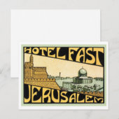 Hotel Fast Jerusalem Postkarte (Vorne/Hinten)