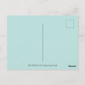 HOTEL FUNNY SNOWMAN, NORDLICHKEITEN UND PENGUINEN POSTKARTE (Rückseite)